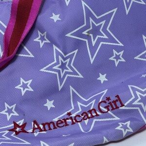 Y2K American Girl Barbie Doll Baby DollPurple & White Star Doll Accessory Purse